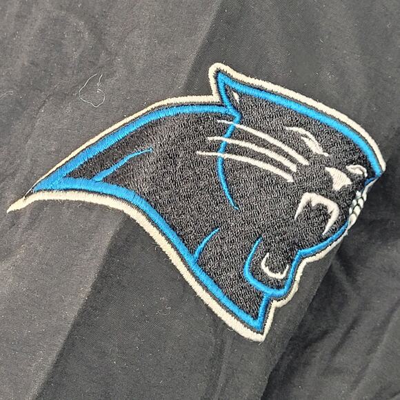 VTG 90s Oversized Carolina Panthers Starter Jacket Pro Line Hooded Men's Sz M - Picture 2 of 10